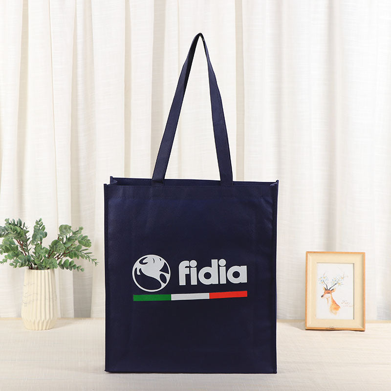 Non woven bag with silk print