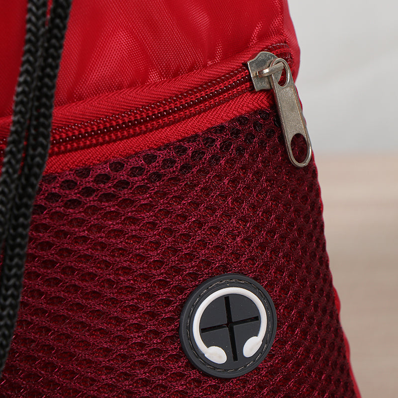 Drawstring bag wihe pocket